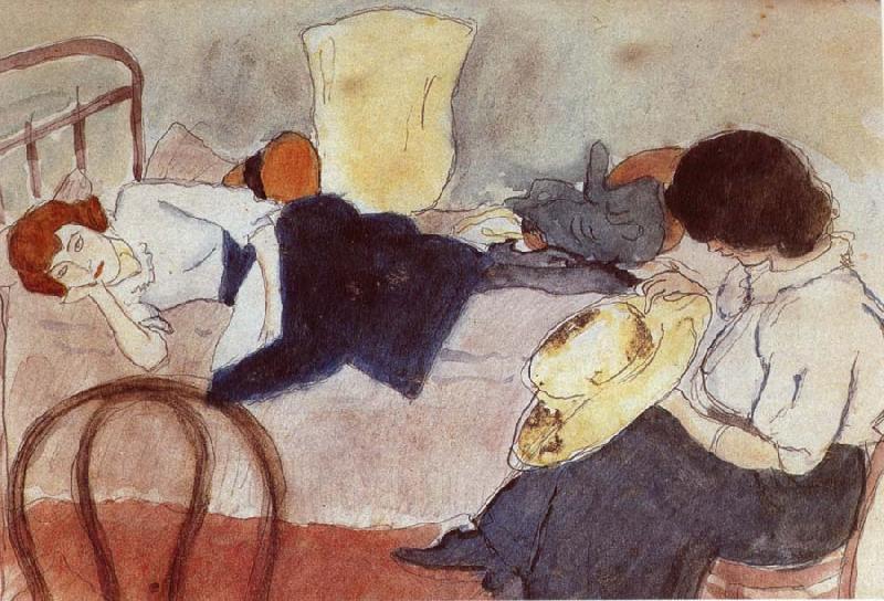 Jules Pascin Aiermila and Lucy Germany oil painting art